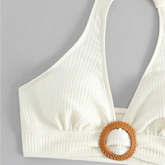 NEW Summer Halter 2 Piece Swimsuit High Cut Tie Back Bikini Set - Picture 5 of 8